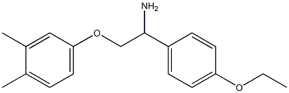 4-[2-amino-2-(4-ethoxyphenyl)ethoxy]-1,2-dimethylbenzene 结构式