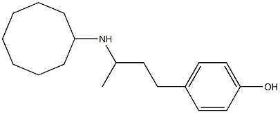 4-[3-(cyclooctylamino)butyl]phenol 结构式