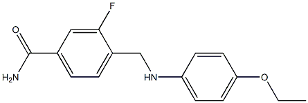 4-{[(4-ethoxyphenyl)amino]methyl}-3-fluorobenzamide 结构式