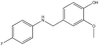 4-{[(4-fluorophenyl)amino]methyl}-2-methoxyphenol 结构式