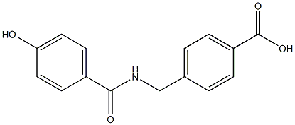 4-{[(4-hydroxyphenyl)formamido]methyl}benzoic acid 结构式