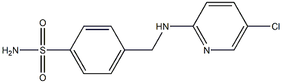 4-{[(5-chloropyridin-2-yl)amino]methyl}benzene-1-sulfonamide 结构式