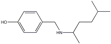 4-{[(5-methylhexan-2-yl)amino]methyl}phenol 结构式