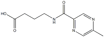 4-{[(5-methylpyrazin-2-yl)carbonyl]amino}butanoic acid 结构式