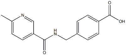 4-{[(6-methylpyridin-3-yl)formamido]methyl}benzoic acid 结构式