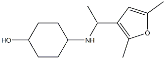 4-{[1-(2,5-dimethylfuran-3-yl)ethyl]amino}cyclohexan-1-ol 结构式