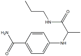 4-{[1-(propylcarbamoyl)ethyl]amino}benzamide 结构式