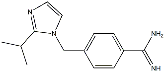 4-{[2-(propan-2-yl)-1H-imidazol-1-yl]methyl}benzene-1-carboximidamide 结构式