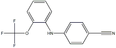 4-{[2-(trifluoromethoxy)phenyl]amino}benzonitrile 结构式