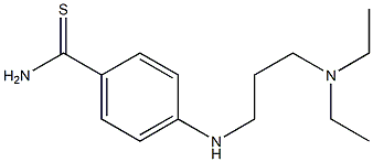 4-{[3-(diethylamino)propyl]amino}benzene-1-carbothioamide 结构式