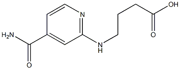 4-{[4-(aminocarbonyl)pyridin-2-yl]amino}butanoic acid 结构式