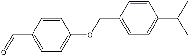 4-{[4-(propan-2-yl)phenyl]methoxy}benzaldehyde 结构式