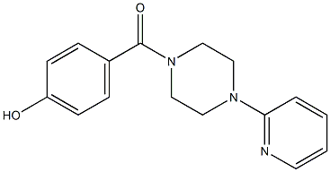 4-{[4-(pyridin-2-yl)piperazin-1-yl]carbonyl}phenol 结构式