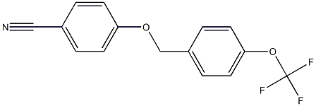 4-{[4-(trifluoromethoxy)phenyl]methoxy}benzonitrile 结构式
