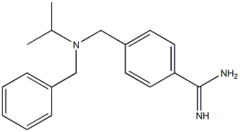 4-{[benzyl(isopropyl)amino]methyl}benzenecarboximidamide 结构式