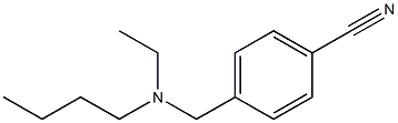 4-{[butyl(ethyl)amino]methyl}benzonitrile 结构式