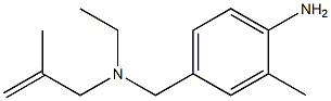 4-{[ethyl(2-methylprop-2-en-1-yl)amino]methyl}-2-methylaniline 结构式