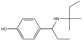 4-{1-[(2-methylbutan-2-yl)amino]propyl}phenol 结构式
