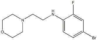 4-bromo-2-fluoro-N-[2-(morpholin-4-yl)ethyl]aniline 结构式