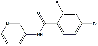 4-bromo-2-fluoro-N-pyridin-3-ylbenzamide 结构式