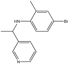 4-bromo-2-methyl-N-[1-(pyridin-3-yl)ethyl]aniline 结构式