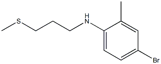4-bromo-2-methyl-N-[3-(methylsulfanyl)propyl]aniline 结构式