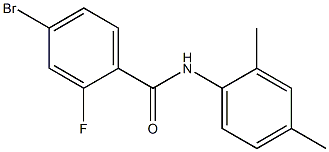 4-bromo-N-(2,4-dimethylphenyl)-2-fluorobenzamide 结构式