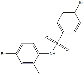 4-bromo-N-(4-bromo-2-methylphenyl)benzene-1-sulfonamide 结构式