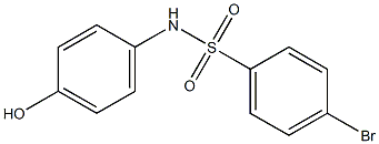 4-bromo-N-(4-hydroxyphenyl)benzene-1-sulfonamide 结构式