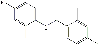 4-bromo-N-[(2,4-dimethylphenyl)methyl]-2-methylaniline 结构式