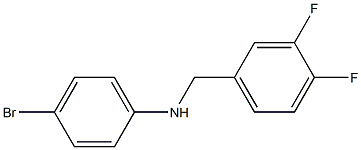 4-bromo-N-[(3,4-difluorophenyl)methyl]aniline 结构式