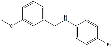 4-bromo-N-[(3-methoxyphenyl)methyl]aniline 结构式