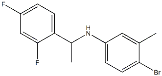 4-bromo-N-[1-(2,4-difluorophenyl)ethyl]-3-methylaniline 结构式
