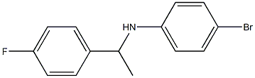 4-bromo-N-[1-(4-fluorophenyl)ethyl]aniline 结构式