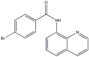 4-bromo-N-quinolin-8-ylbenzamide 结构式