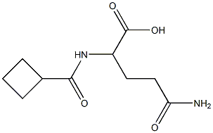 4-carbamoyl-2-(cyclobutylformamido)butanoic acid 结构式