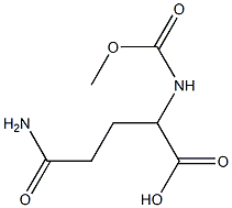 4-carbamoyl-2-[(methoxycarbonyl)amino]butanoic acid 结构式