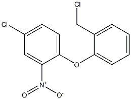 4-chloro-1-[2-(chloromethyl)phenoxy]-2-nitrobenzene 结构式