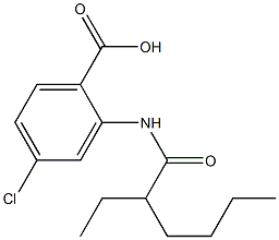 4-chloro-2-(2-ethylhexanamido)benzoic acid 结构式