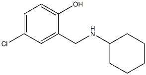 4-chloro-2-[(cyclohexylamino)methyl]phenol 结构式