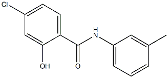 4-chloro-2-hydroxy-N-(3-methylphenyl)benzamide 结构式