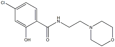 4-chloro-2-hydroxy-N-[2-(morpholin-4-yl)ethyl]benzamide 结构式