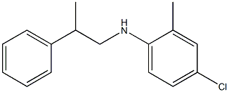 4-chloro-2-methyl-N-(2-phenylpropyl)aniline 结构式