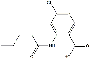 4-chloro-2-pentanamidobenzoic acid 结构式