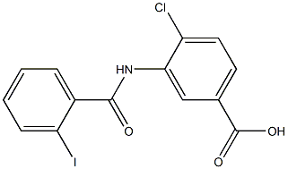 4-chloro-3-[(2-iodobenzene)amido]benzoic acid 结构式