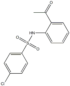 4-chloro-N-(2-acetylphenyl)benzene-1-sulfonamide 结构式