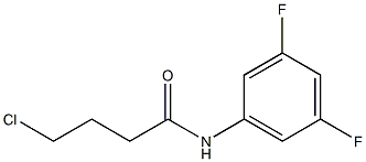 4-chloro-N-(3,5-difluorophenyl)butanamide 结构式