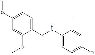 4-chloro-N-[(2,4-dimethoxyphenyl)methyl]-2-methylaniline 结构式