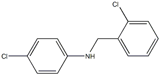 4-chloro-N-[(2-chlorophenyl)methyl]aniline 结构式