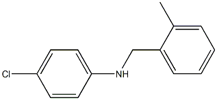 4-chloro-N-[(2-methylphenyl)methyl]aniline 结构式